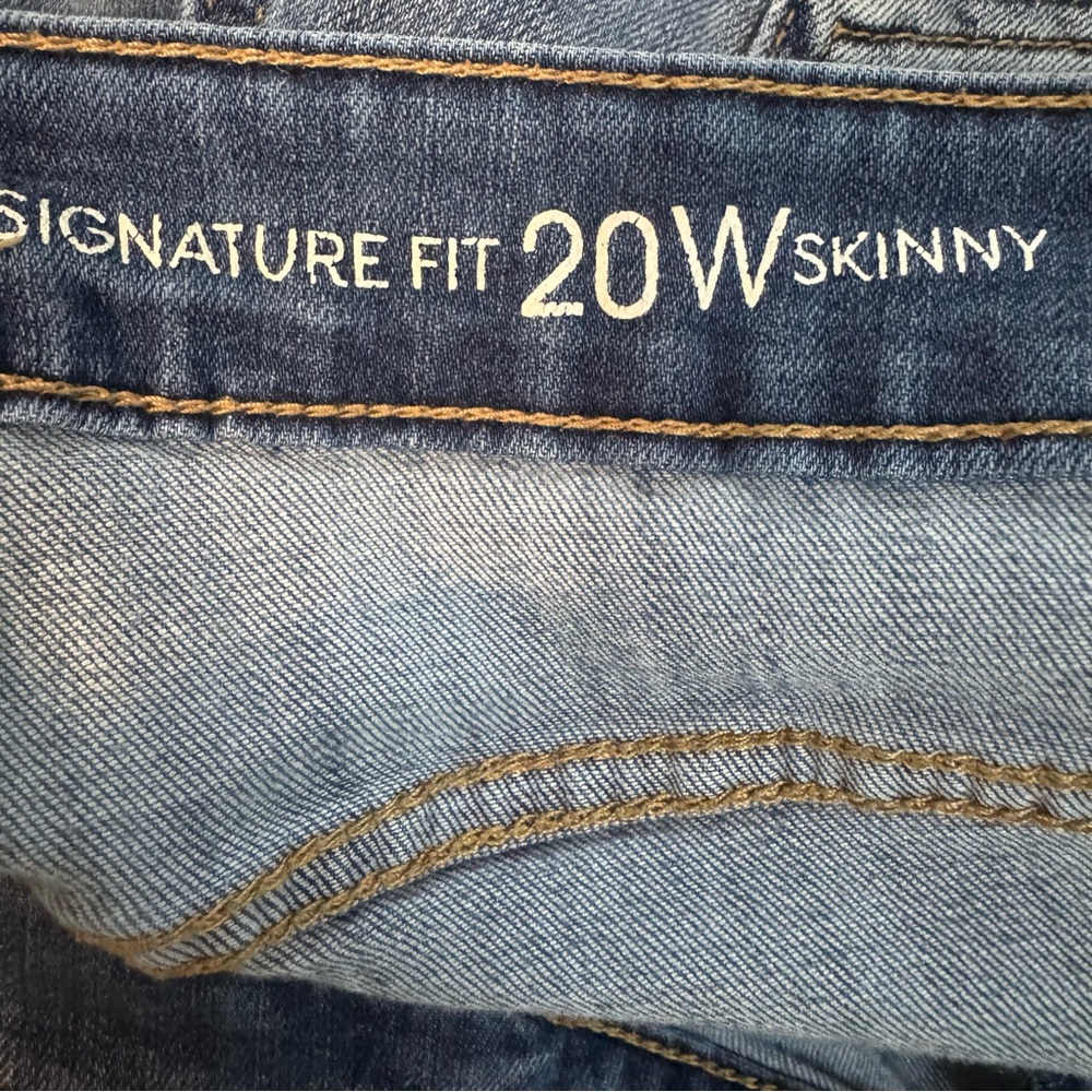 Westport Signature Fit Floral Embroidered Skinny Jeans. Women’s Size 20W - Picture 2 of 12